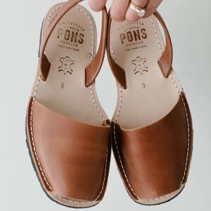 Pons Sandals | Brown | Size 10 | Arvacas | Genuine Leather Shoes | Full Grain